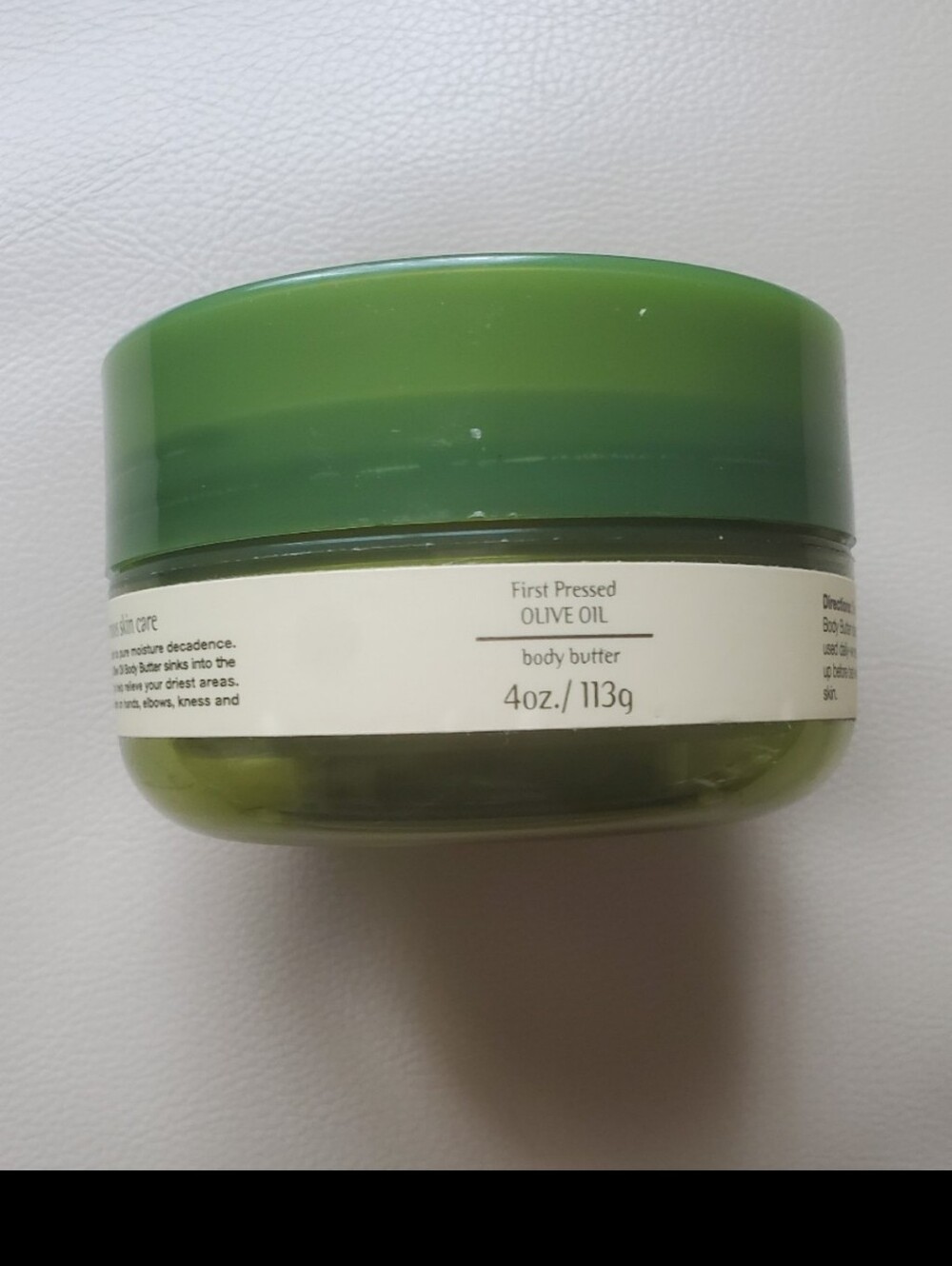 Serious Skincare Body Butter First Pressed Olive Oil Body Butter Shea Butter 4oz